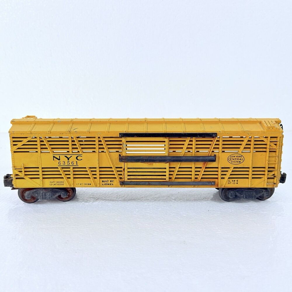 Vintage Postwar Lionel 6356 New York Central Double Decker Stock Car O Scale
